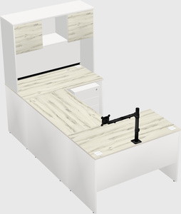U-shaped desk