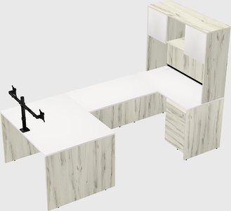 U-shaped desk