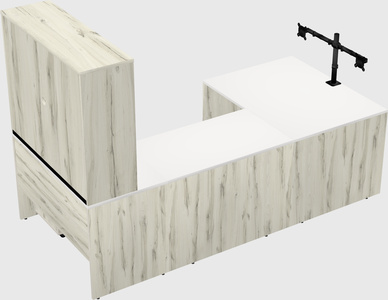 U-shaped desk