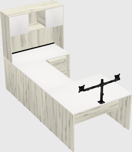 U-shaped desk