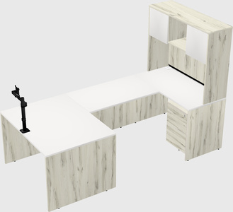 U-shaped desk