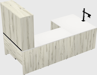 U-shaped desk