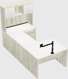 U-shaped desk