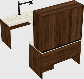 U-shaped desk