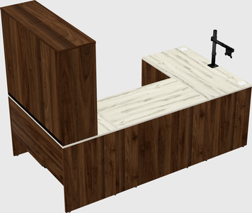 U-shaped desk