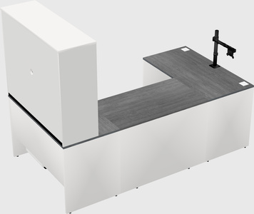 U-shaped desk