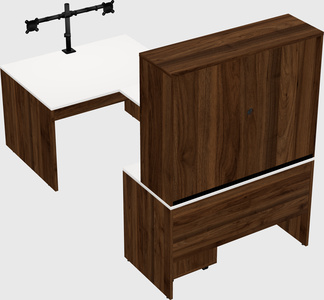 U-shaped desk