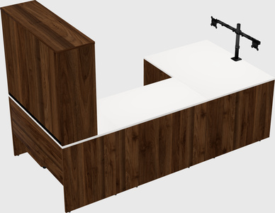 U-shaped desk