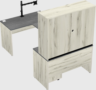 U-shaped desk
