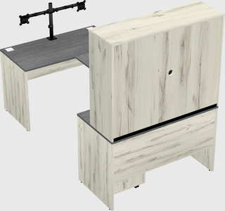 U-shaped desk