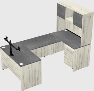 U-shaped desk