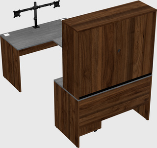 U-shaped desk
