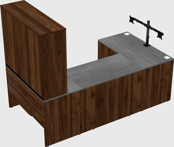 U-shaped desk