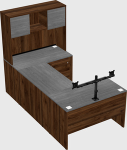 U-shaped desk