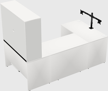 U-shaped desk