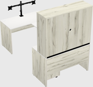 U-shaped desk