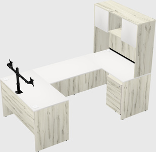 U-shaped desk
