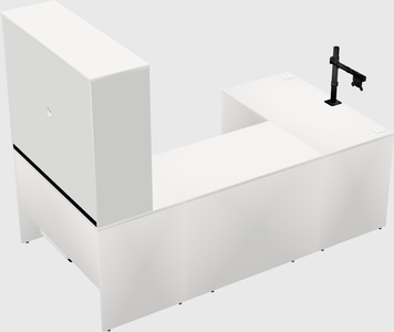 U-shaped desk