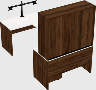 U-shaped desk