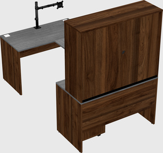 U-shaped desk