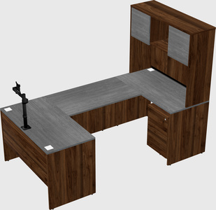 U-shaped desk