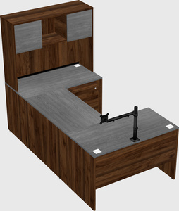 U-shaped desk