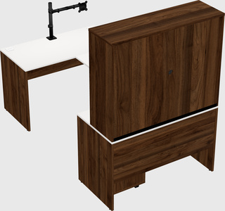 U-shaped desk