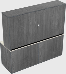 Lateral file cabinet credenza