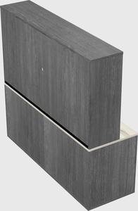 Lateral file cabinet credenza