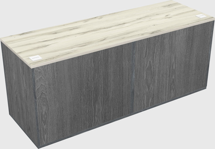 Lateral storage combo credenza