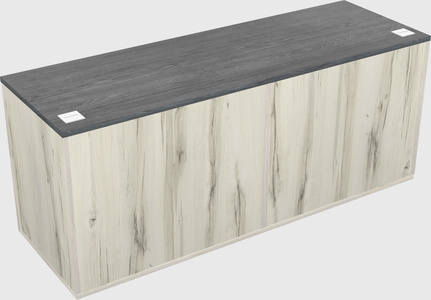 Lateral storage combo credenza