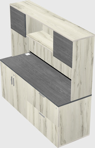 Crédence combinée de rangement latéral