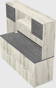 Lateral file cabinet credenza