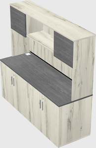 Storage cabinet credenza