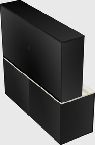 Lateral storage combo credenza