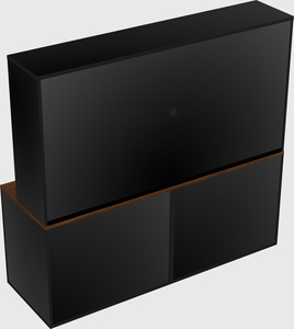 Lateral file cabinet credenza
