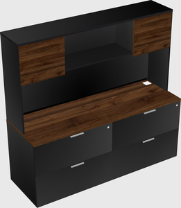 Lateral file cabinet credenza