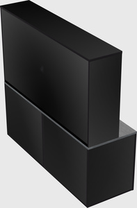 Lateral storage combo credenza