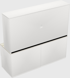Lateral storage combo credenza