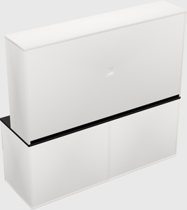 Lateral storage combo credenza
