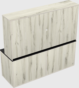 Lateral storage combo credenza