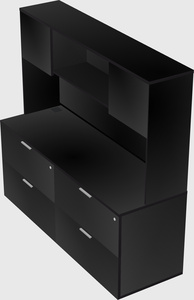 Lateral file cabinet credenza