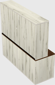 Lateral file cabinet credenza