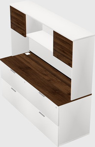 Lateral file cabinet credenza
