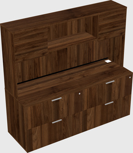 Lateral file cabinet credenza