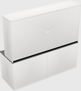 Lateral storage combo credenza