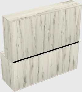Lateral file cabinet credenza