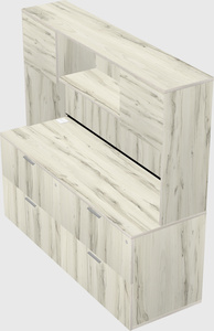 Lateral file cabinet credenza