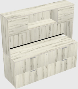 Lateral file cabinet credenza