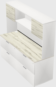 Lateral file cabinet credenza